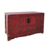 Antique Original Painted Laquered Chinese Small Sideboard
